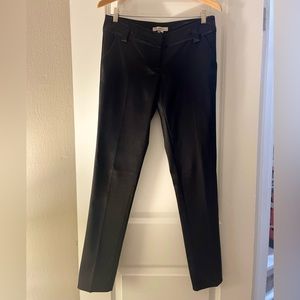 Black, straight legs pants